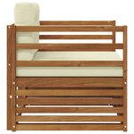 vidaXL Canapé d’extérieur Bois d'acacia massif et polyester