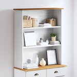vidaXL Hutte "ASKIM" Blanche 91x30x104 cm en Bois Massif de Pin