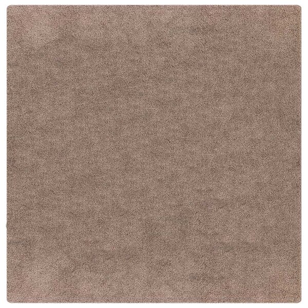 vidaXL Tapis Shaggy Anti-dérapant Marron 200 x 200 cm PP