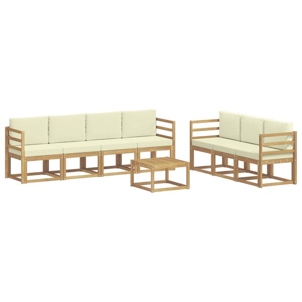 vidaXL Ensemble de canapés d'extérieur 7 pc