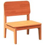 vidaXL Chaise de jardin cire marron 60x52 5x72 cm bois de pin massif