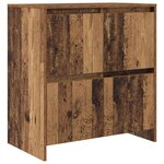 vidaXL Buffet 2 Pièces Bois ancien 70 x 41 x 75 cm Bois d'ingénierie