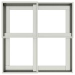 vidaXL Cache-pot de jardin Argent 100 x 100 x 48 cm Acier galvanisé