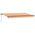 vidaXL Auvent Rétractable Multicolore 400 x 200 cm
