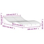 vidaXL Chaise longue 205x110x31 5 cm bois massif de douglas