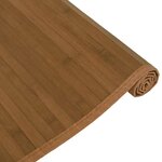 vidaXL Tapis rectangulaire marron 80x200 cm bambou