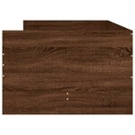 vidaXL Cadre de lit avec tiroirs sans matelas chêne marron 100x200 cm