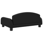 vidaXL Canapé pour enfants noir 70x45x30 cm tissu