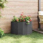 vidaXL Jardinière Noir 90 x 45 x 50 cm Acier