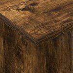 vidaXL Meuble TV Chêne fumé 50 x 35 x 45 cm Bois d'ingénierie