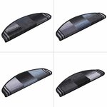 vidaXL Tapis d'escalier autoadhésifs 5 Pièces 65x21x4 cm Noir et gris