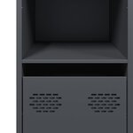 vidaXL Buffet anthracite 101 5x39x73 5 cm acier laminé à froid