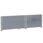 vidaXL Jardinière gris 80x60 cm bois massif de pin