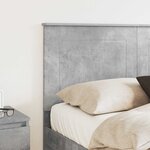 vidaXL Tête de lit Gris béton 140 cm Bois d'ingénierie