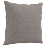 vidaXL Ensemble de canapés 3 Pièces avec coussins taupe tissu