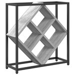 vidaXL Housse à vin Gris Sonoma 51x18x52 5 cm en bois aggloméré