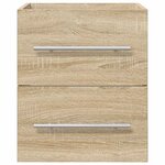 vidaXL Armoire d'évier avec tiroir Chêne Sonoma 38 5 x 41 x 48 cm