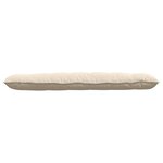 vidaXL Coussin de Dos Beige 160 x 50 cm Tissu en microfibre