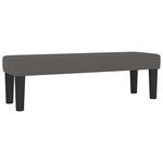 vidaXL Sommier à lattes de lit avec matelas Gris 140x190 cm Similicuir