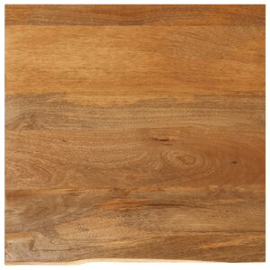 vidaXL Dessus de table à bord vivant 40x40x2 5 cm bois massif manguier