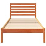 vidaXL Cadre de lit Marron cire 100 x 210 cm Bois massif en pin