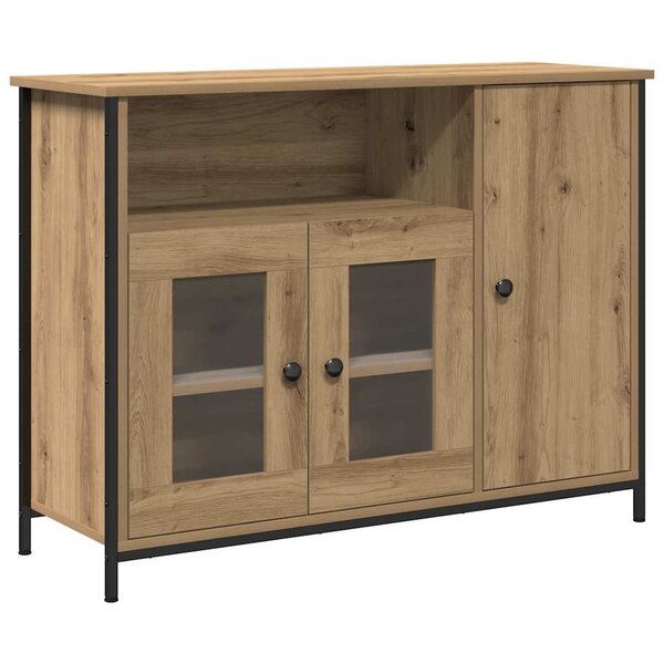 vidaXL Buffet chêne artisanal 100 x 35 x 75 cm Bois d'ingénierie