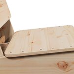 vidaXL Chaises de jardin lot de 2 60x64x70 5 cm bois massif de pin