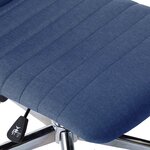 vidaXL Chaises à manger lot de 2 bleu tissu