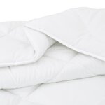 vidaXL Couettes & Duvets Blanc 135 x 220 cm Microfibre