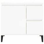 vidaXL Armoire de salle de bain blanc 65x33x60 cm bois d'ingénierie
