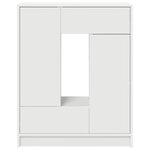vidaXL Buffet avec tiroirs et portes blanc 73x31x90 cm