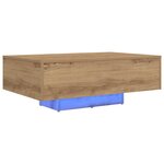 vidaXL Table Basse chêne artisanal 85 x 55 x 31 cm Bois d'ingénierie