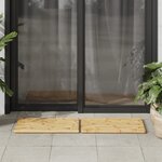 vidaXL Tapis de bain 2 Pièces 50x35 cm bambou