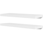 vidaXL Étagères murales 4 Pièces Blanc 80 cm