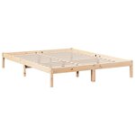 vidaXL Cadre de lit extra long sans matelas 160x210 cm bois massif pin