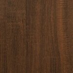 vidaXL Bibliothèque 4 niveaux chêne brun 59x35x132cm bois d'ingénierie
