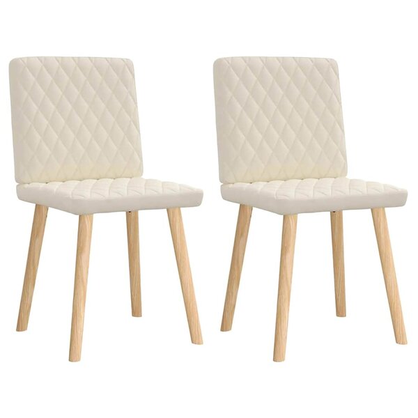 vidaXL Chaises à manger lot de 2 Lin