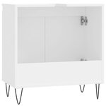 vidaXL Armoire de salle de bain blanc 58x33x60 cm bois d'ingénierie