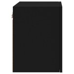 vidaXL Meubles TV muraux 2 Pièces noir 40 5x30x40 cm bois d'ingénierie
