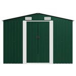 vidaXL Abri de jardin 257x580x181 cm Métal Vert