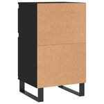 vidaXL Buffets 2 Pièces noir 40x35x70 cm bois d’ingénierie