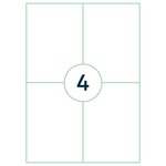 rillprint Étiquettes autocollantes 105x148 mm 1000 feuilles Blanc