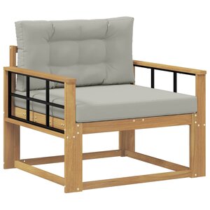 vidaXL Sofa de milieu extérieur Polyester Blanc