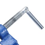 vidaXL Étau pour perceuse à colonne bleu 76 mm fonte