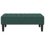 vidaXL Banc Vert Foncé 113x57x39 cm en Velours