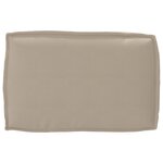 vidaXL Set de coussins de palette 3 Pièces Taupe 120 x 80 x 12 cm