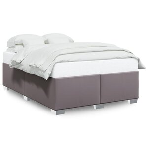 vidaXL Cadre de lit sans matelas gris 140x200 cm similicuir