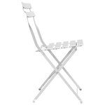 vidaXL Chaise de jardin pliante 2 Pièces Blanc 42 x 46 x 82cm Acier