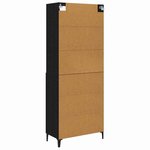 vidaXL Haut Armoire 2 Pièces Chêne noir Bois d'ingénierie