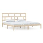 vidaXL Cadre de lit Bois de pin massif 200x200 cm